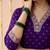 Zari sequence embroidered v-neck kurta & trousers