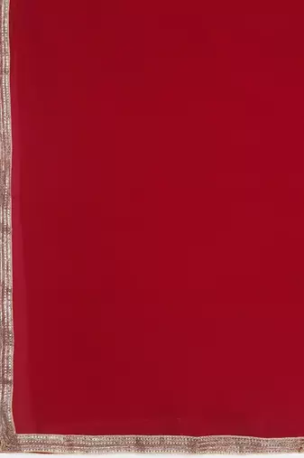 Embroidered Thread Work Semi-Stitched Lehenga & Unstitched Blouse With Dupatta