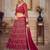 Embroidered Thread Work Semi-Stitched Lehenga & Unstitched Blouse With Dupatta