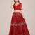 Embroidered Thread Work Semi-Stitched Lehenga & Unstitched Blouse With Dupatta