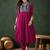 Floal embroidered a-line kurta set