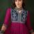 Floal embroidered a-line kurta set