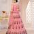 Pink & Maroon Semi-Stitched Lehenga & Unstitched Blouse With Dupatta