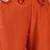 Orange floral printed silk blend v-neck straight kurta with trousers