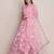 Pink & Maroon Embroidered Semi-Stitched Lehenga & Unstitched Blouse & Dupatta