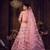 Pink & Maroon Embroidered Semi-Stitched Lehenga & Unstitched Blouse &Dupatta