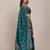 Green & Blue Semi-Stitched Lehenga & Unstitched Blouse With Dupatta