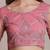Pink & Silver-Toned Embroidered Thread Work Semi-Stitched Lehenga & Unstitched Blouse With