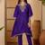 Women purple kurta sets