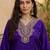 Embroidered  v-neck kurta & trousers