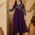 Floral embroidered empire sequinned a-line kurta with trouser