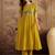 Zari sequence thread embroidered a-line kurta with trousers