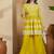 Embroidered v- neck kurta & palazzos