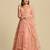 Peach-Coloured Embroidered  Semi-Stitched Lehenga & Unstitched Blouse & Dupatta