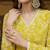 Embroidered v-neck kurta & palazzos