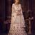 Pink & White Embroidered Semi-Stitched Lehenga & Unstitched Blouse With Dupatta