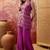 Embroidered  v-neck kurta & palazzos kurta sets
