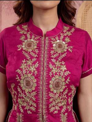 Indie florals embroidered top with skirt 3