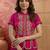 Indie florals embroidered top with skirt