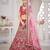Maroon & Gold-Toned Embroidered Semi-Stitched Lehenga & Unstitched Blouse