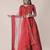 Women Red Embroidered Semi-Stitched Lehenga & Unstitched Blouse With Dupatta