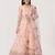 Pink & Maroon Embroidered Thread Work Tie and Dye Semi-Stitched Lehenga & Unstitched Blouse With