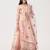 Pink & Maroon Embroidered Thread Work Tie and Dye Semi-Stitched Lehenga & Unstitched Blouse With