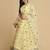 Women Yellow Embroidered Semi-Stitched Lehenga & Unstitched Blouse With Dupatta