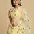 Women Yellow Embroidered Semi-Stitched Lehenga & Unstitched Blouse With Dupatta