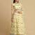 Women Yellow Embroidered Semi-Stitched Lehenga & Unstitched Blouse With Dupatta