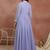 Embroidered mandarin collar fit and flare ethnic dresses