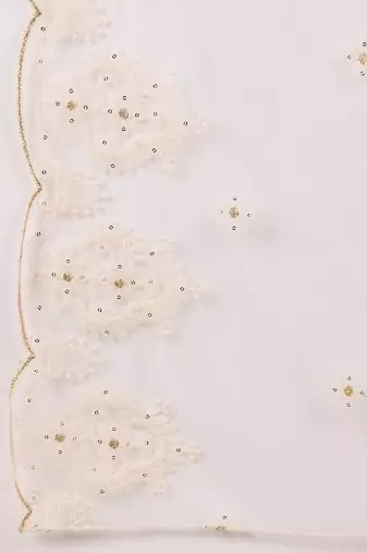 Embroidered a-line kurta set with trouser & dupatta