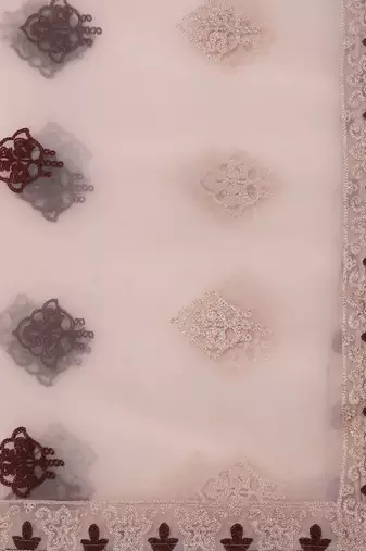 Pink & Maroon Semi-Stitched Lehenga & Unstitched Blouse With Dupatta