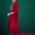 Floral embroidered sequinned kurta with trousers & dupatta