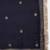 Navy Blue  Embroidered Thread Work Block Print Semi-Stitched Lehenga