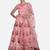 Pink & Black Embroidered Thread Work Semi-Stitched Lehenga & Unstitched Blouse With Dupatta