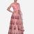 Pink & Black Embroidered Thread Work Semi-Stitched Lehenga & Unstitched Blouse With Dupatta