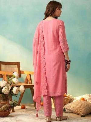 Women angrakha sequinned kurti with skirt & with dupatta 2