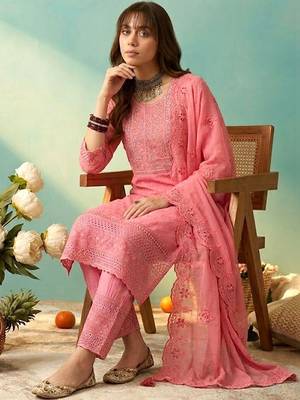 Women angrakha sequinned kurti with skirt & with dupatta 4