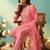 Women angrakha sequinned kurti with skirt & with dupatta