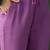 Lavender printed notch neck georgette a-line kurta with trouser & dupatta set