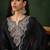 Ethnic motifs yoke design regular thread work kurta & trousers with dupatta