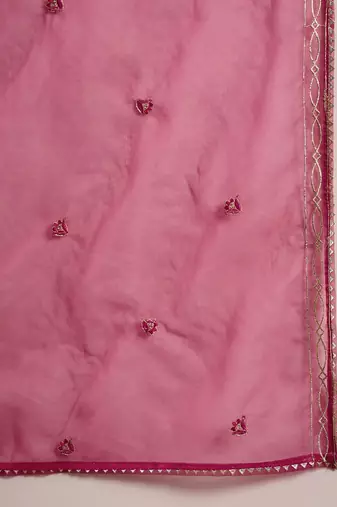 Women floral embroidered kurta with trousers & dupatta