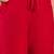 Red floral embroidered notch-neck straight kurta with pant and dupatta