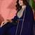 Zari sequence cording embroidered front slit kurta with trousers & dupatta