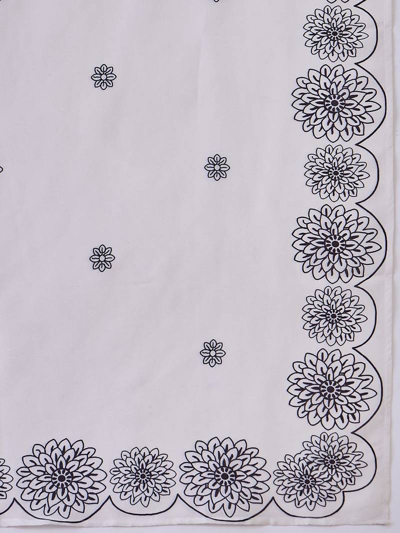 Women floral printed kurta with trousers & dupatta
