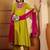 Women lime green kurta sets