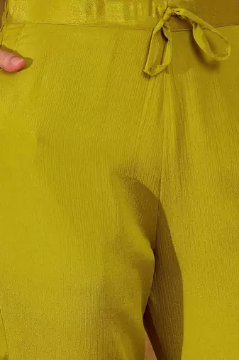 Women lime green kurta sets