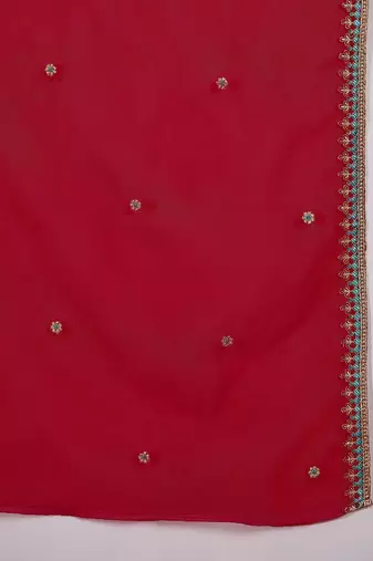 Zari sequence embroidered kurta with trousers & dupatta