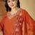 Embroidered kurta with trouser & dupatta